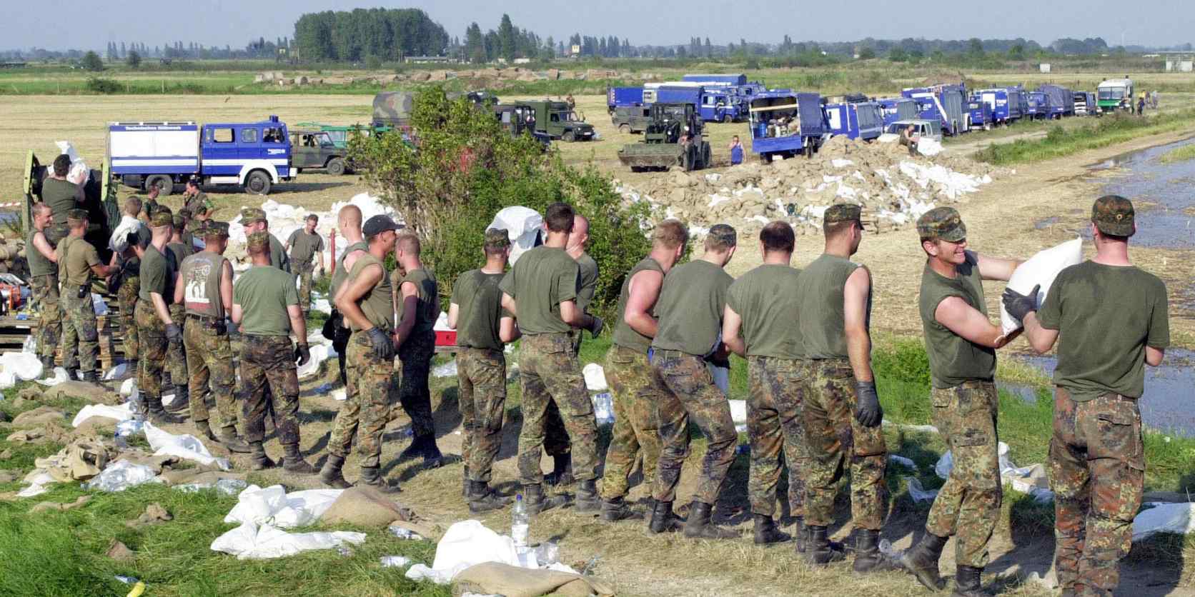 Bundeswehr beim Hochwassereinsatz